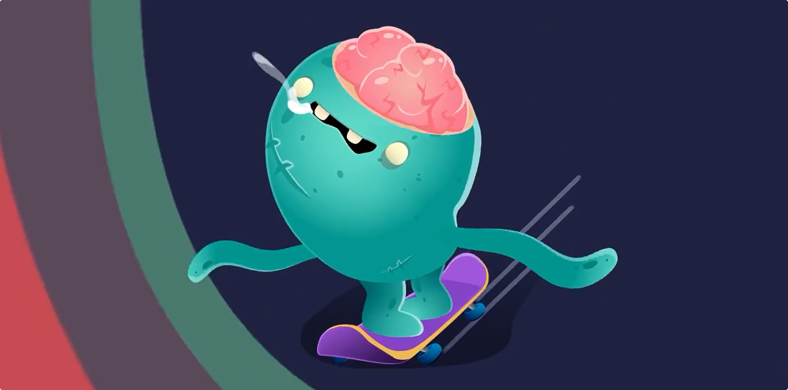 Video Design and After Effects Composing for Zombie Skateboard