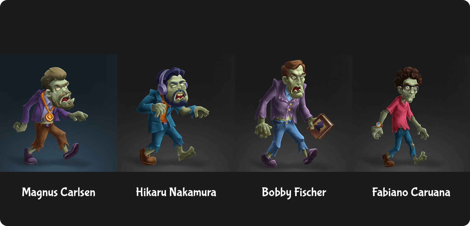 Checkmate or Die - game characters design
